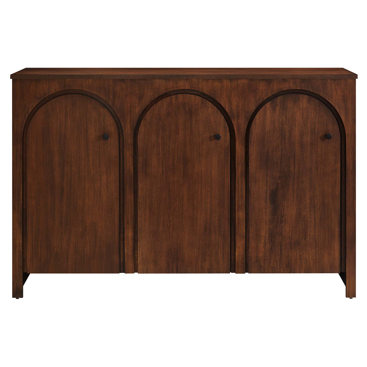 Revina Arched 3-Door Credenza, Walnut