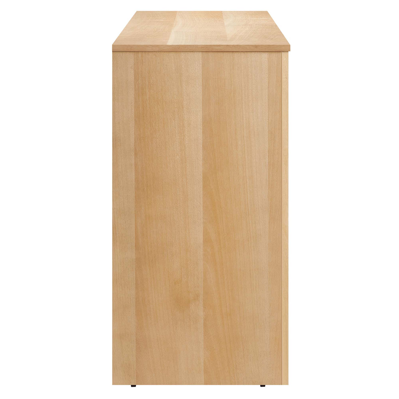 Revina Arched Wood Grain 4-Door Credenza, Oak