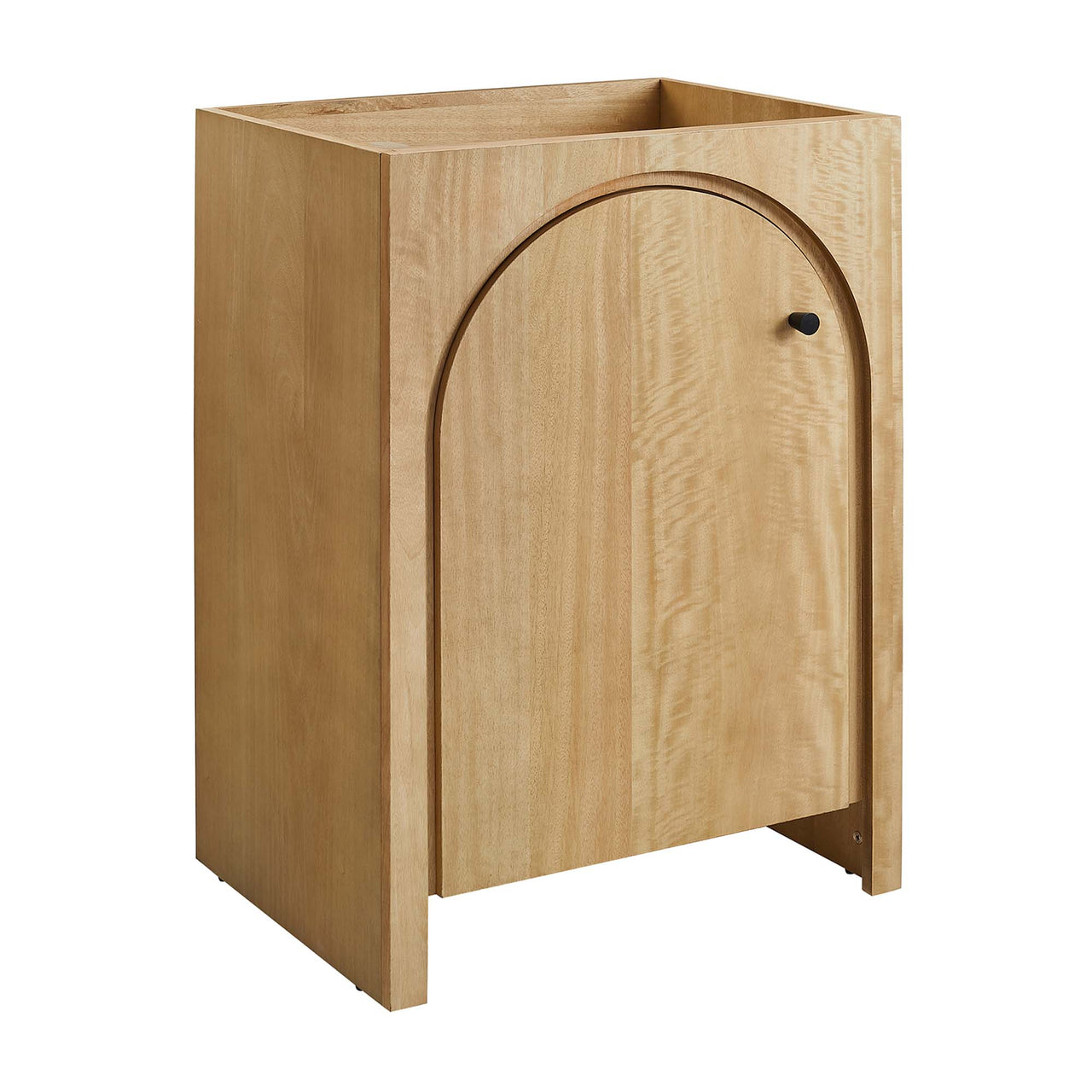 Revina Arched Vanity Base with Storage, Small, Oak