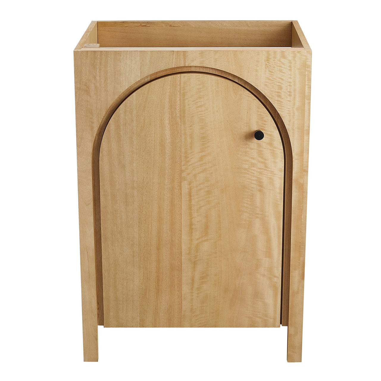 Revina Arched Vanity Base with Storage, Small, Oak