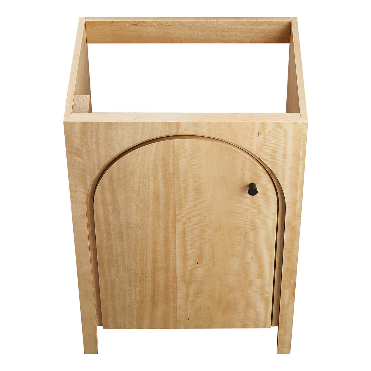 Revina Arched Vanity Base with Storage, Small, Oak