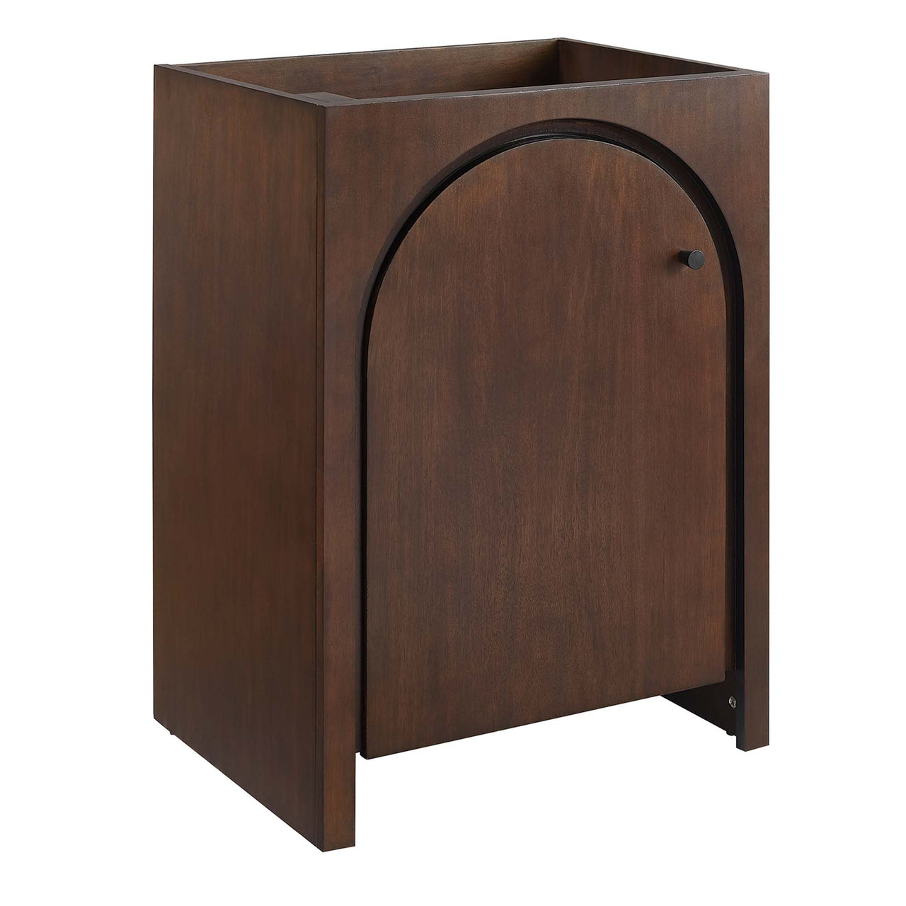 Revina Arched Vanity Base with Storage, Small, Walnut