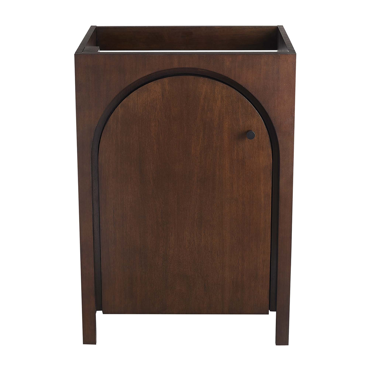 Revina Arched Vanity Base with Storage, Small, Walnut