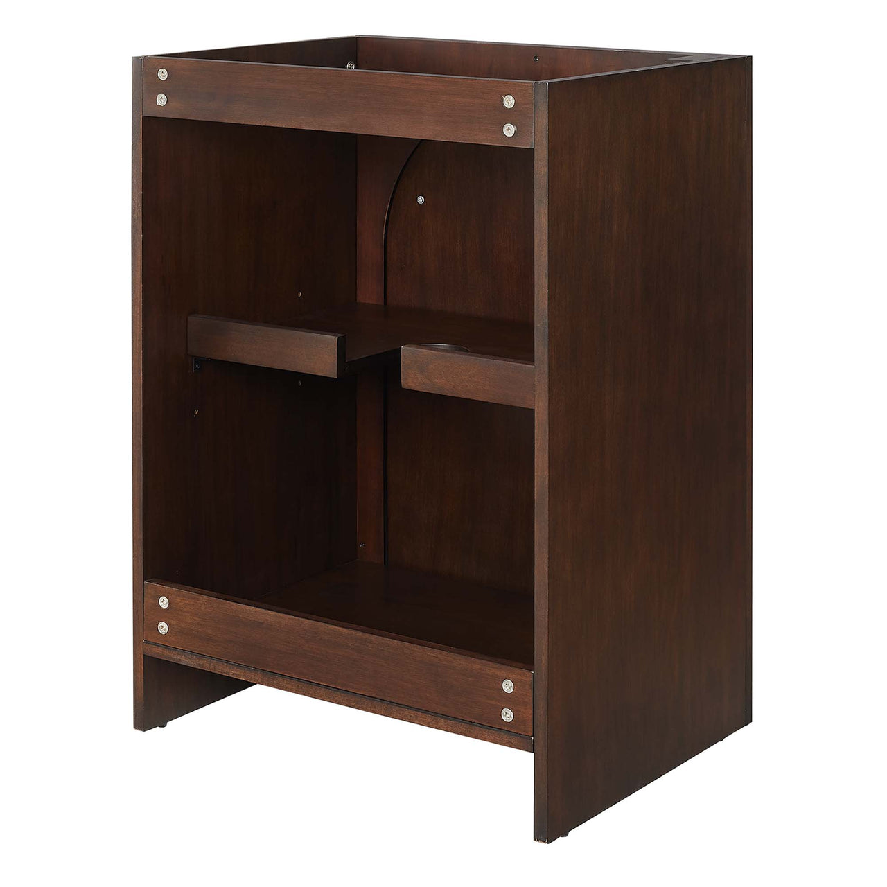 Revina Arched Vanity Base with Storage, Small, Walnut