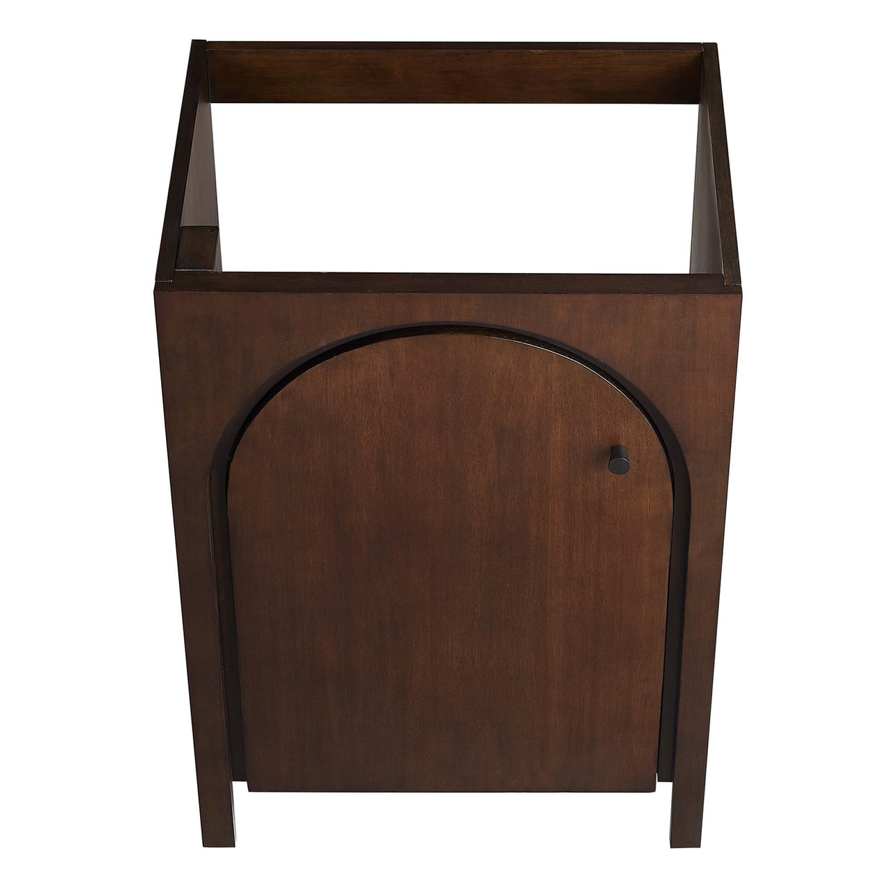 Revina Arched Vanity Base with Storage, Small, Walnut