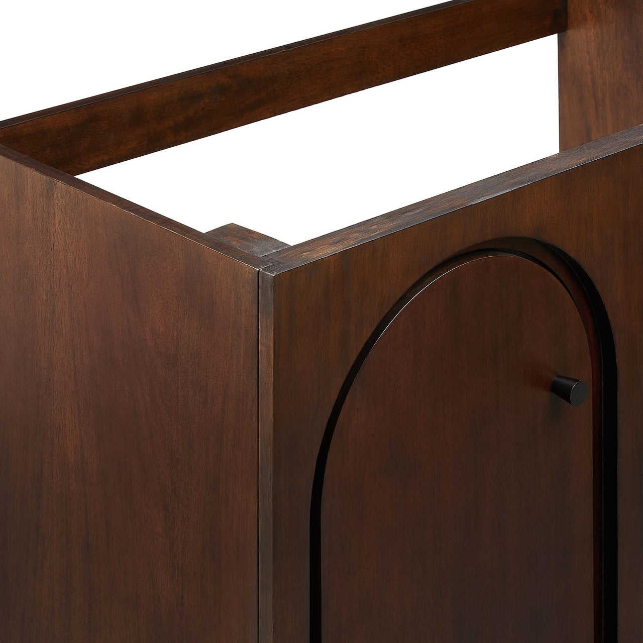 Revina Arched Vanity Base with Storage, Large, Walnut