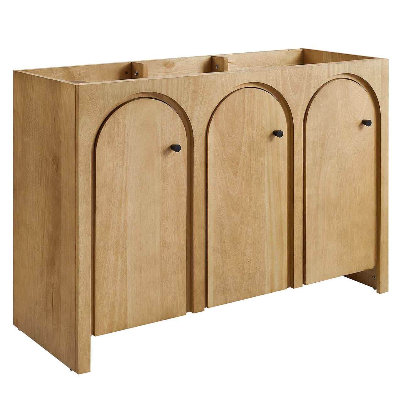 Revina Arched Vanity Base with Storage, Extra Large, Oak