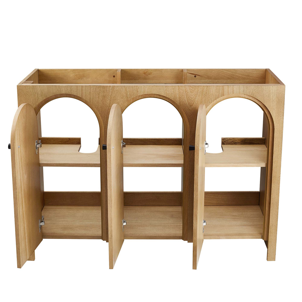 Revina Arched Vanity Base with Storage, Extra Large, Oak