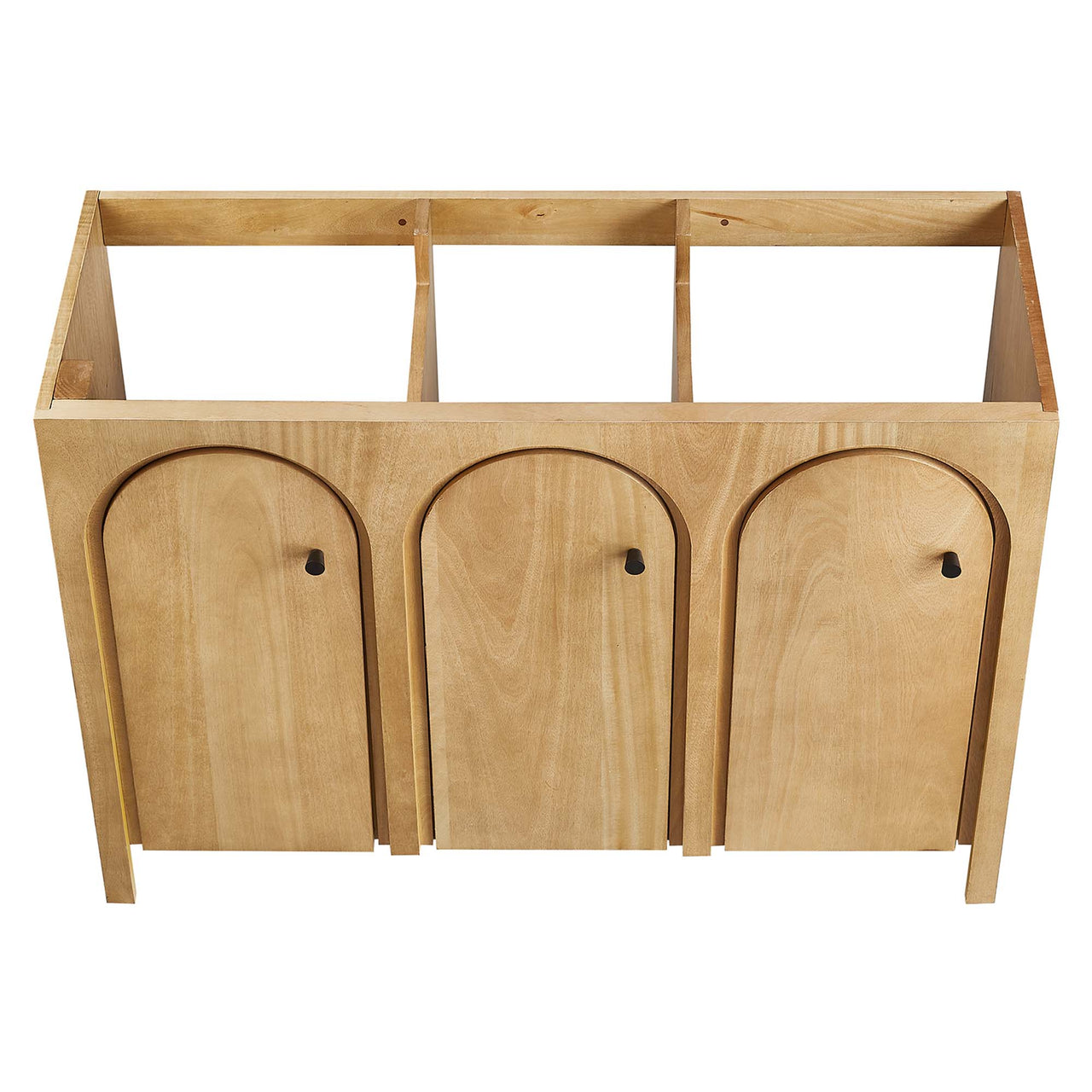 Revina Arched Vanity Base with Storage, Extra Large, Oak