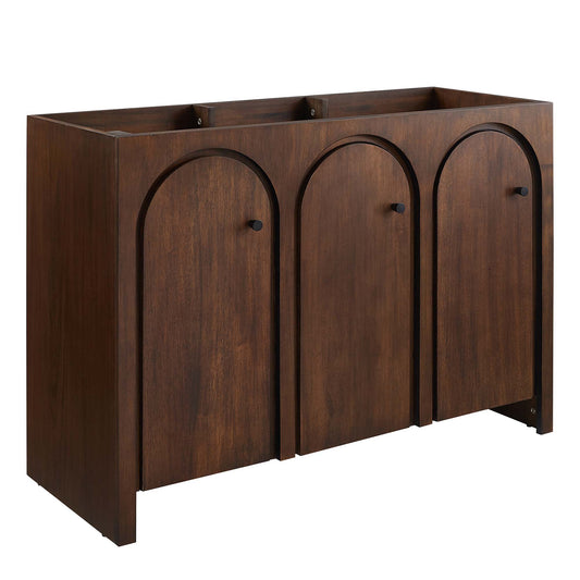 Revina Arched Vanity Base with Storage, Extra Large, Walnut