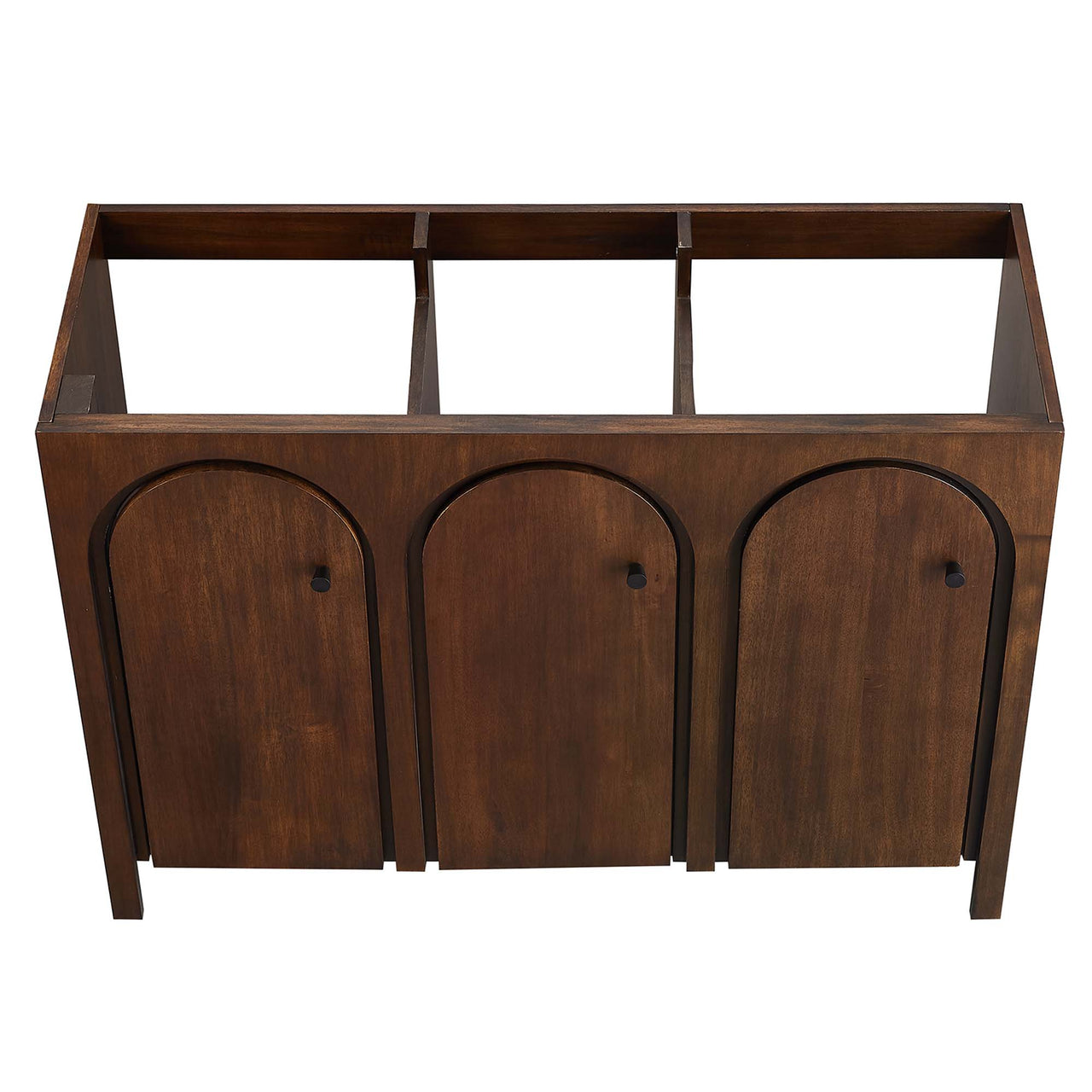 Revina Arched Vanity Base with Storage, Extra Large, Walnut