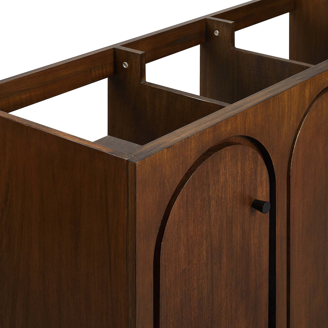 Revina Arched Vanity Base with Storage, Extra Large, Walnut