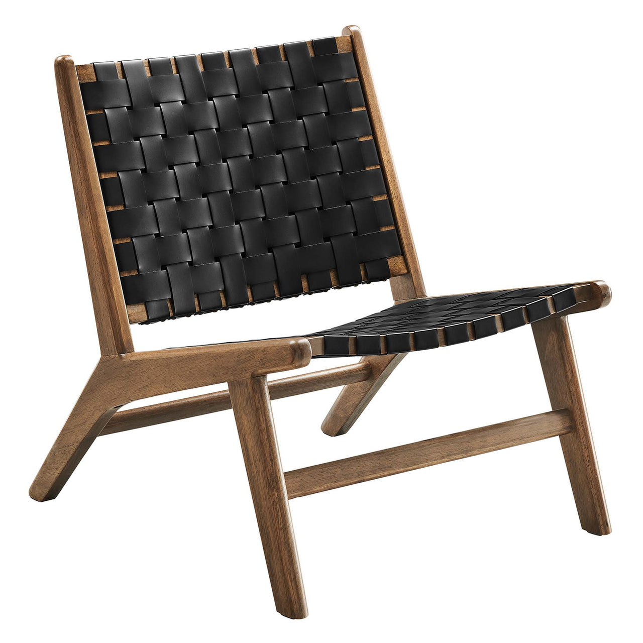 Hunter Lounge Chair, Walnut & Black
