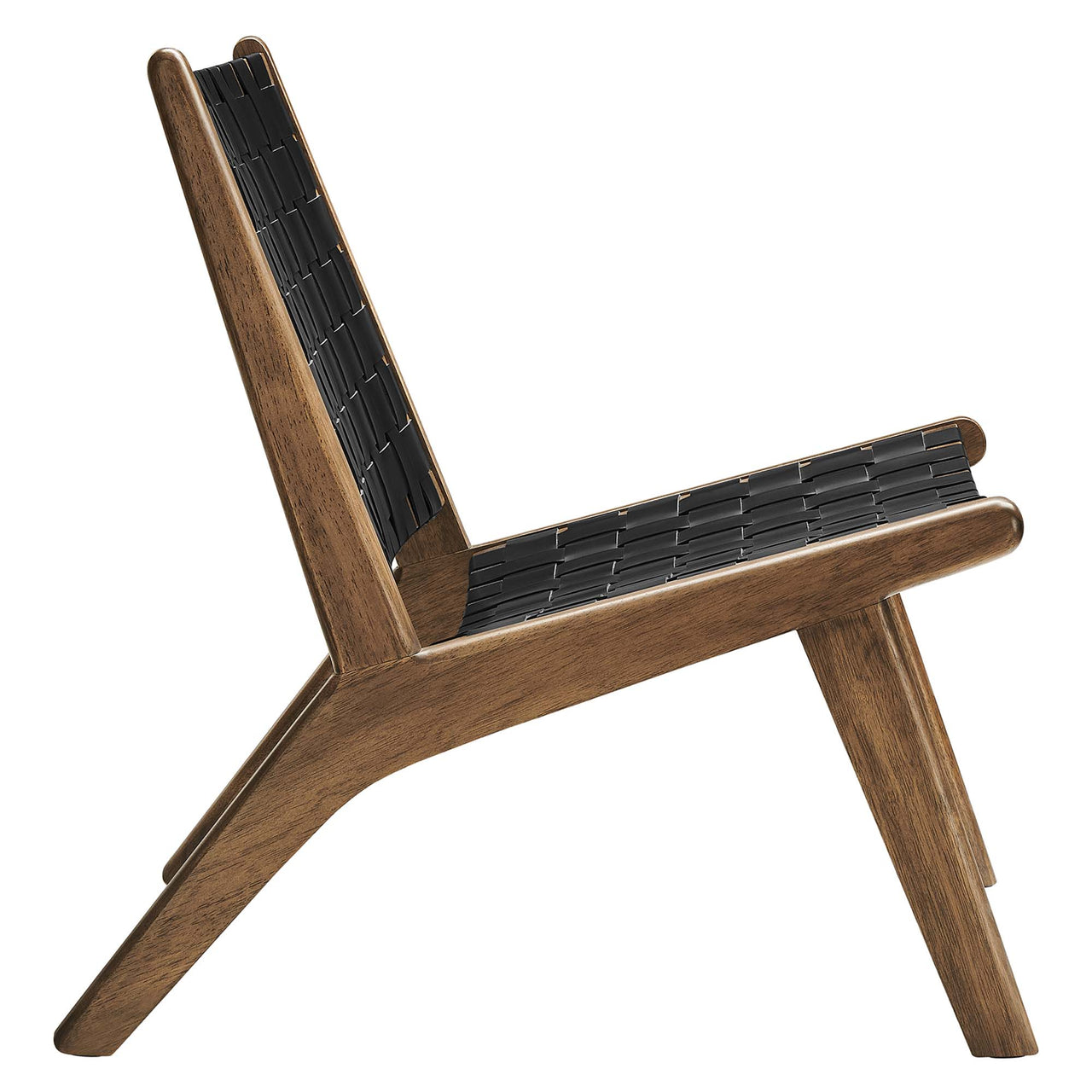 Hunter Lounge Chair, Walnut & Black