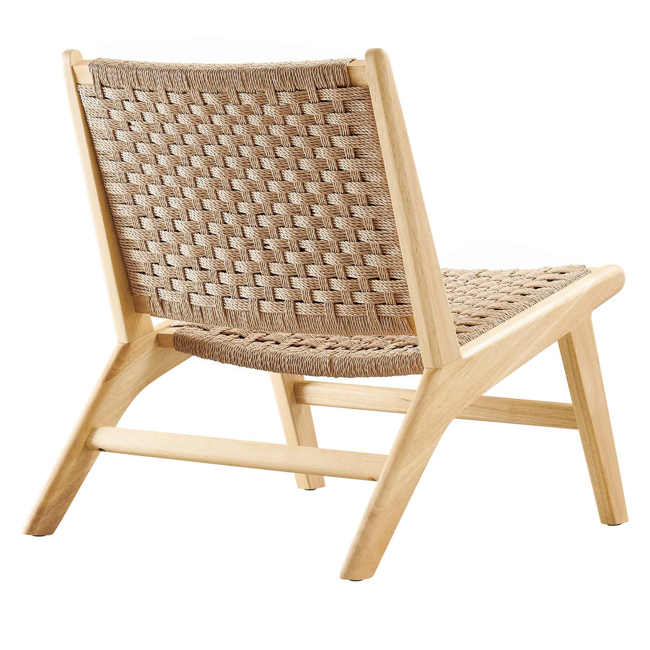 Hunter Accent Lounge Chair, Natural Wood