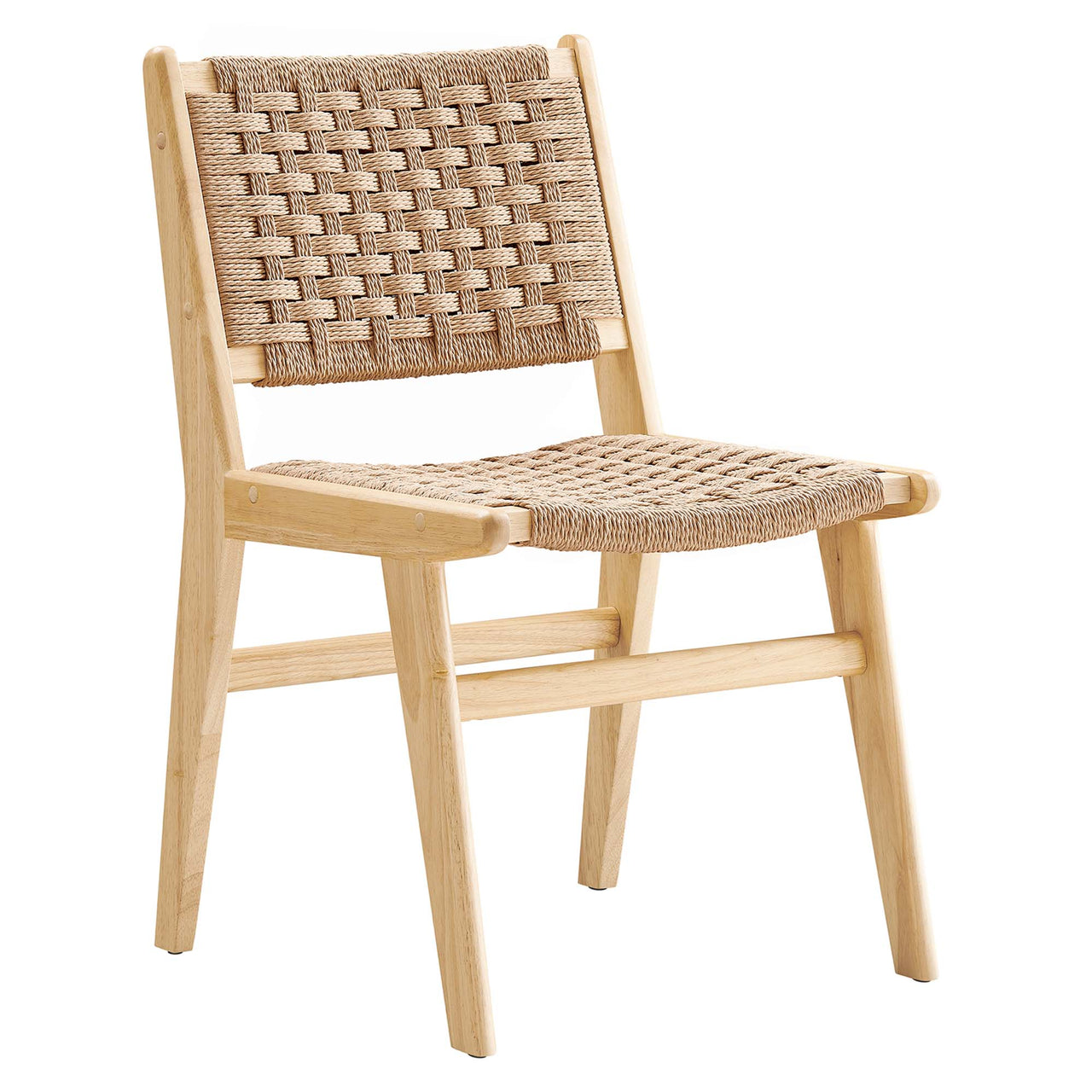 Hunter Dining Chair Set of 2, Natural Wood
