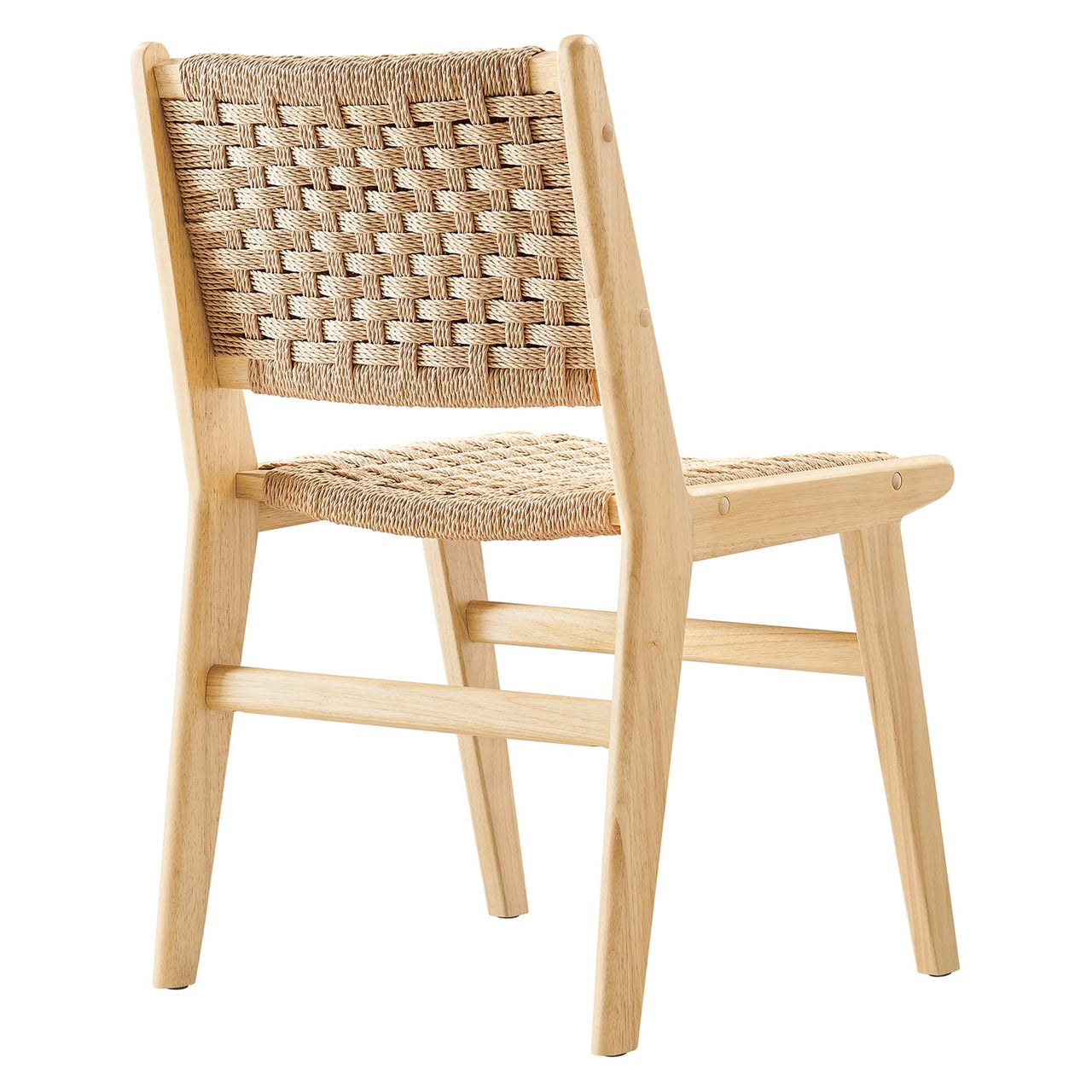 Hunter Dining Chair Set of 2, Natural Wood