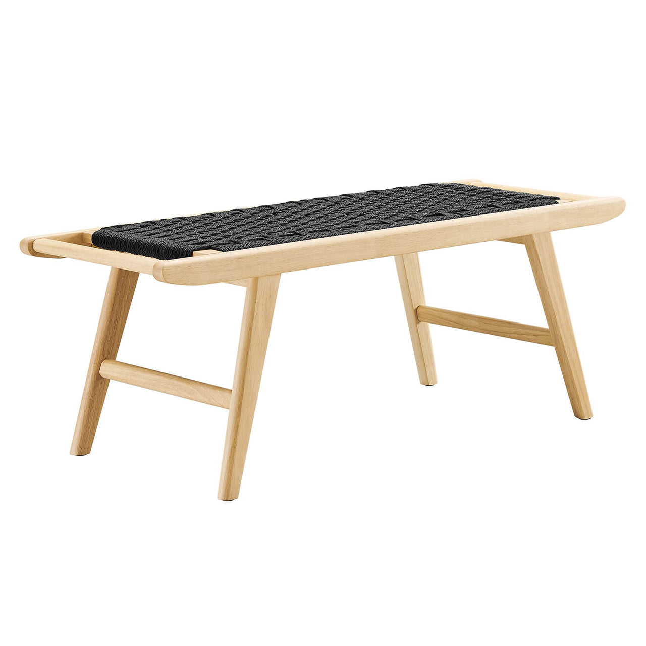 Hunter Bench, Natural Wood & Black