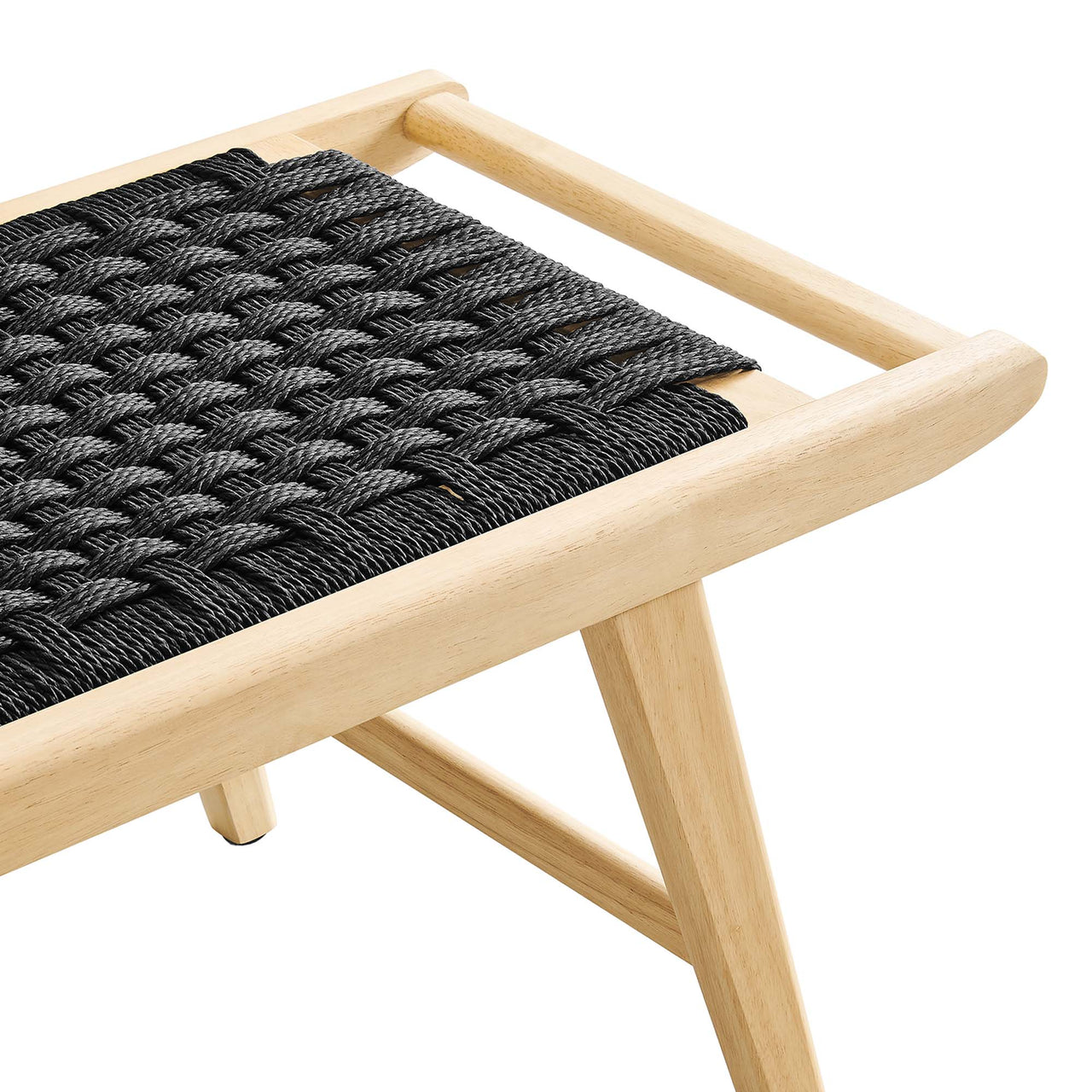 Hunter Bench, Natural Wood & Black