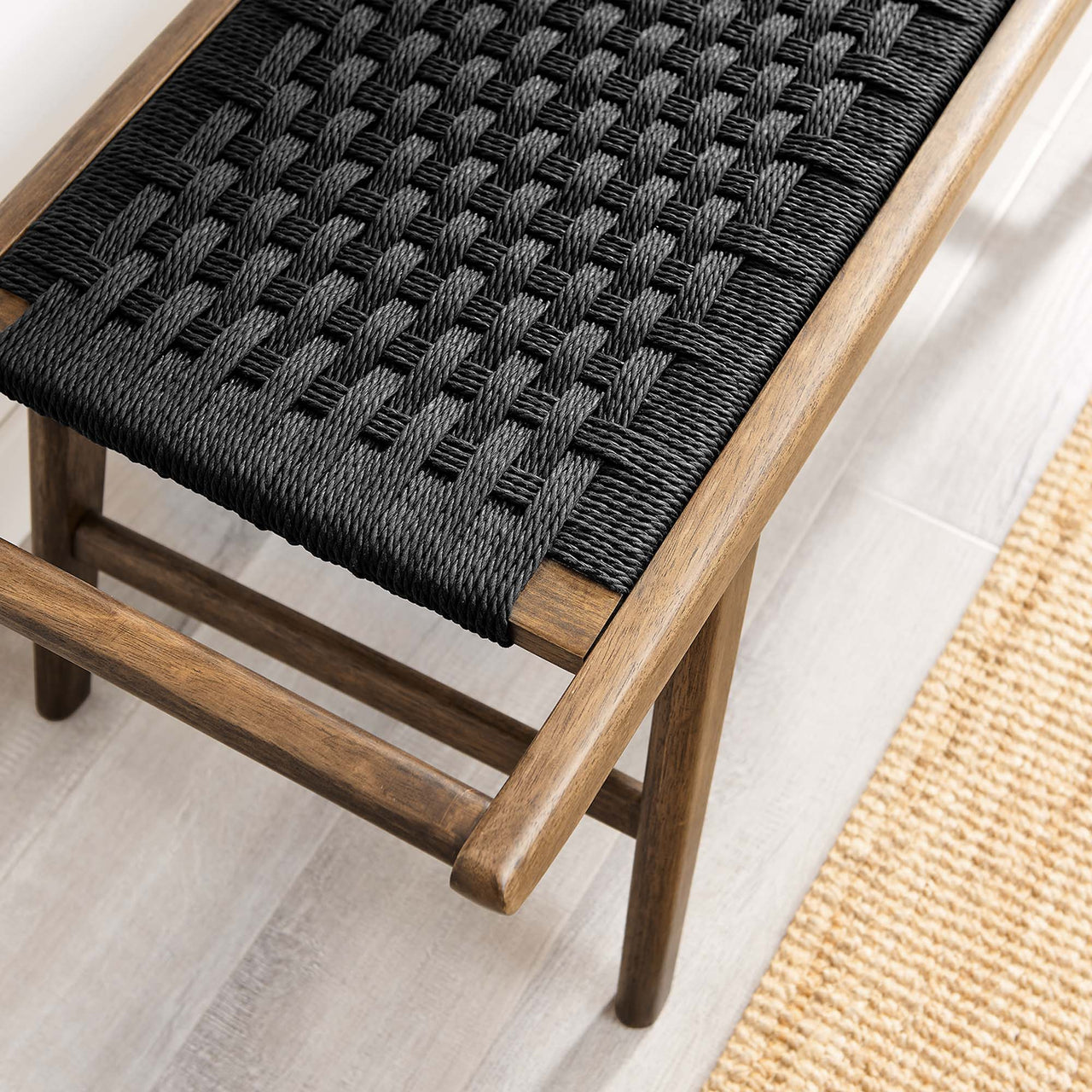 Hunter Bench, Walnut & Black