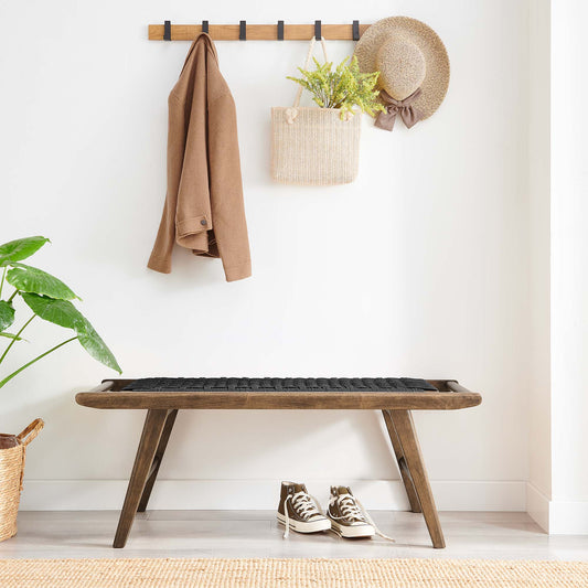 Hunter Bench, Walnut & Black