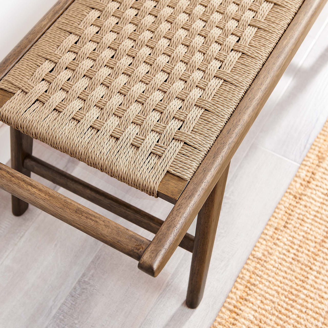 Hunter Bench, Walnut & Natural Wood