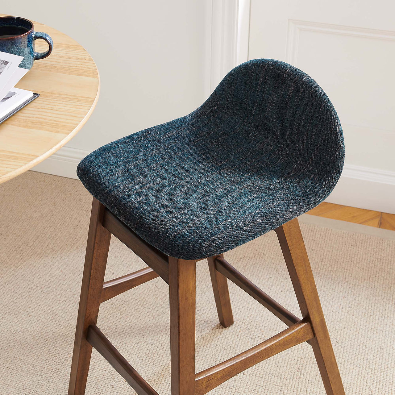 Sentinel Bar Stool Set of 2, Navy