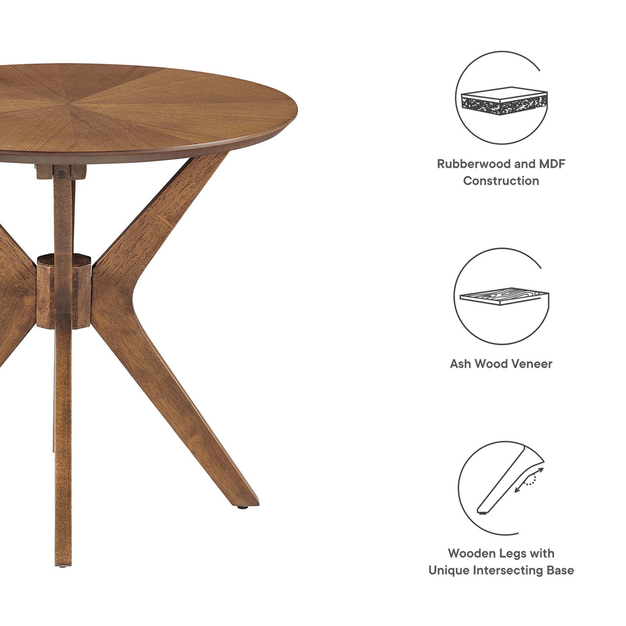 Nexus Side Table, Walnut