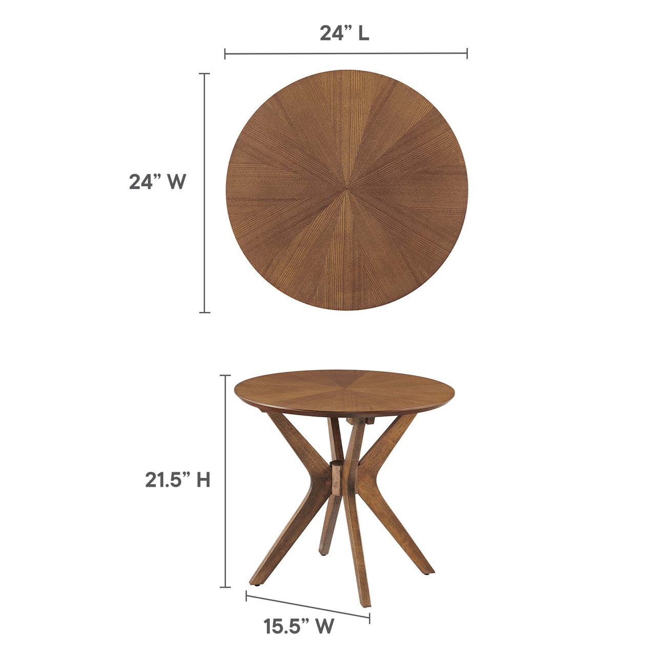 Nexus Side Table, Walnut