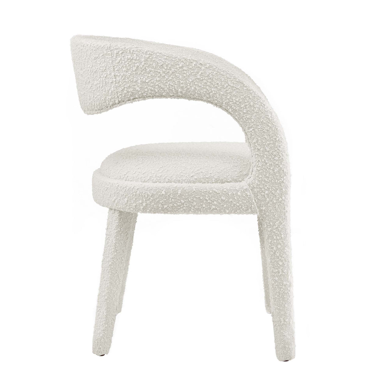 Heron Boucle Dining Chair Set of 2, Ivory