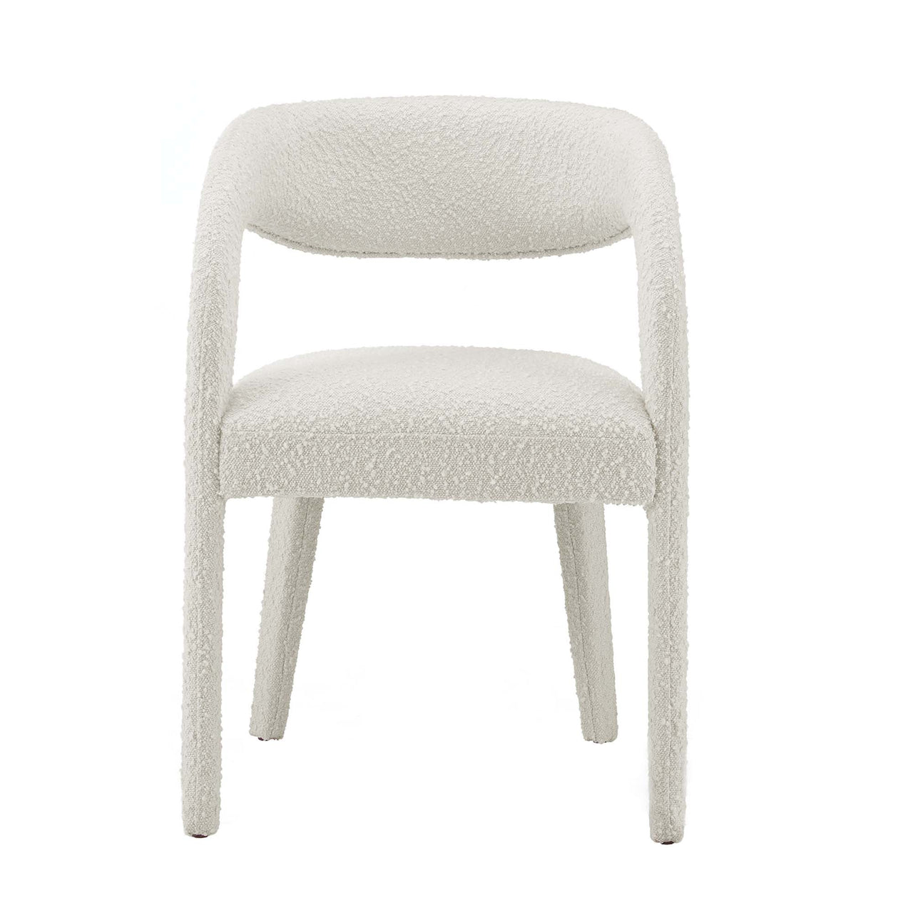 Heron Boucle Dining Chair Set of 2, Ivory