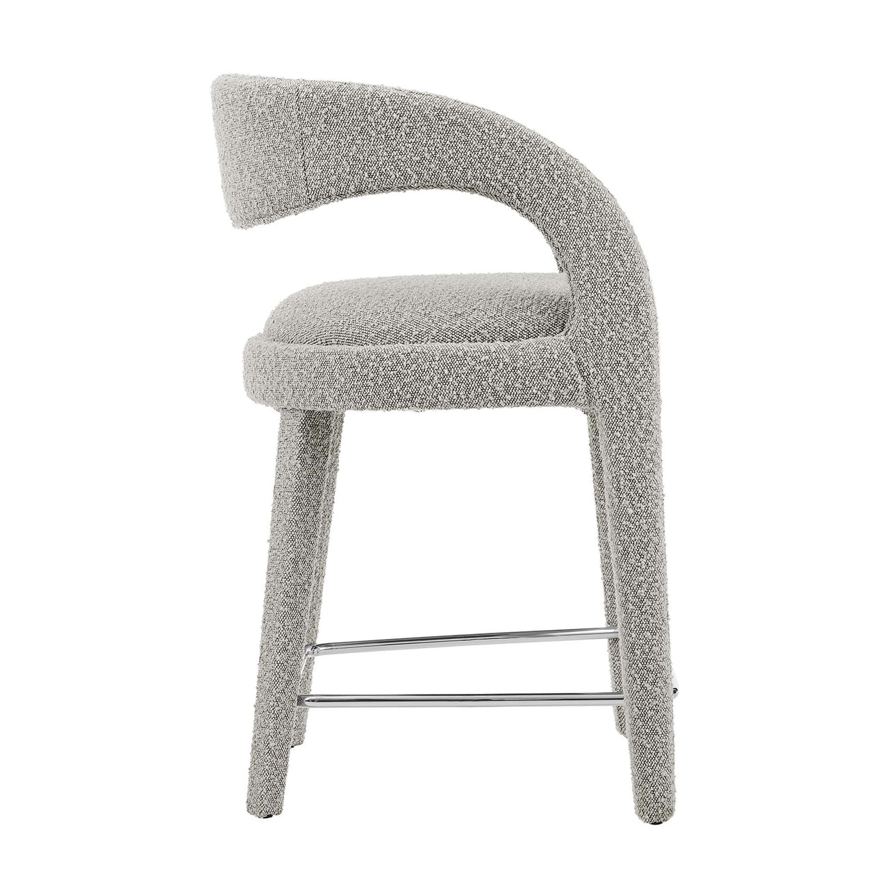 Heron Boucle Counter Stool Set of 2, Taupe