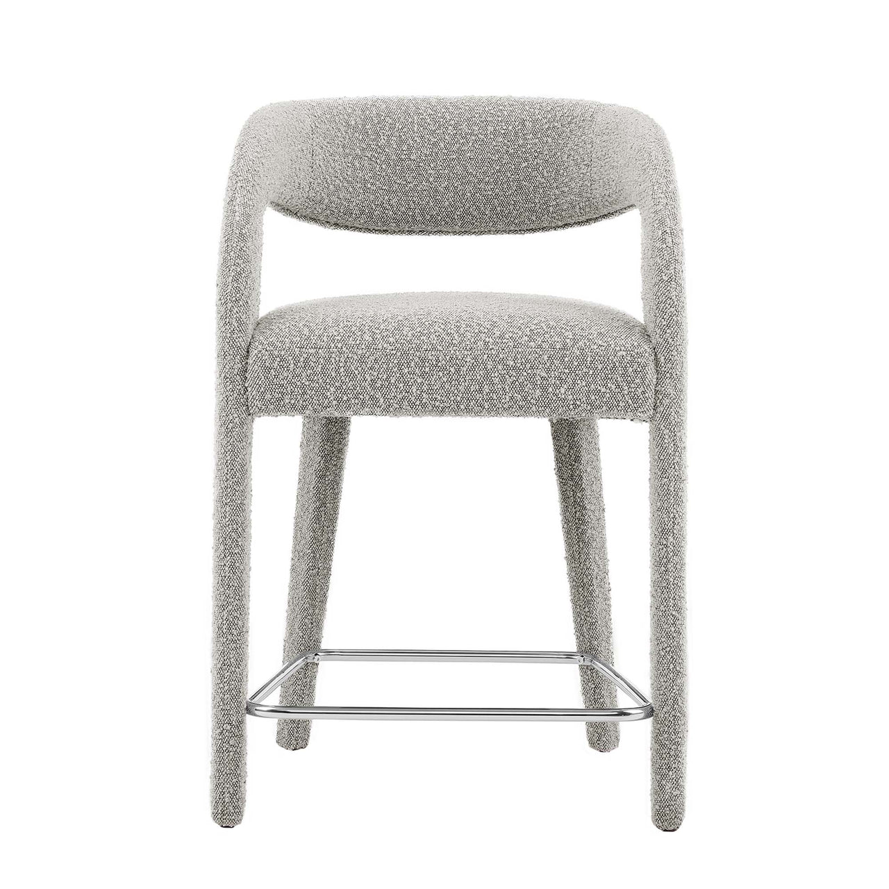 Heron Boucle Counter Stool Set of 2, Taupe