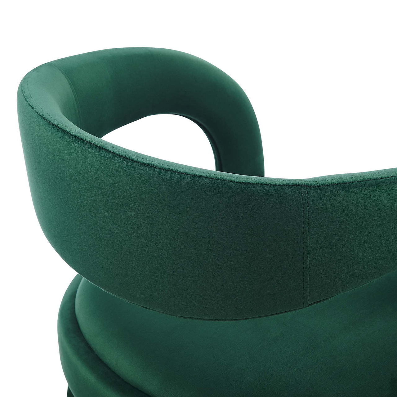 Heron Velvet Counter Stool Set of 2, Green