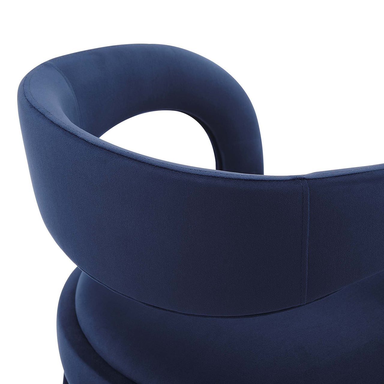 Heron Velvet Counter Stool Set of 2, Dark Blue