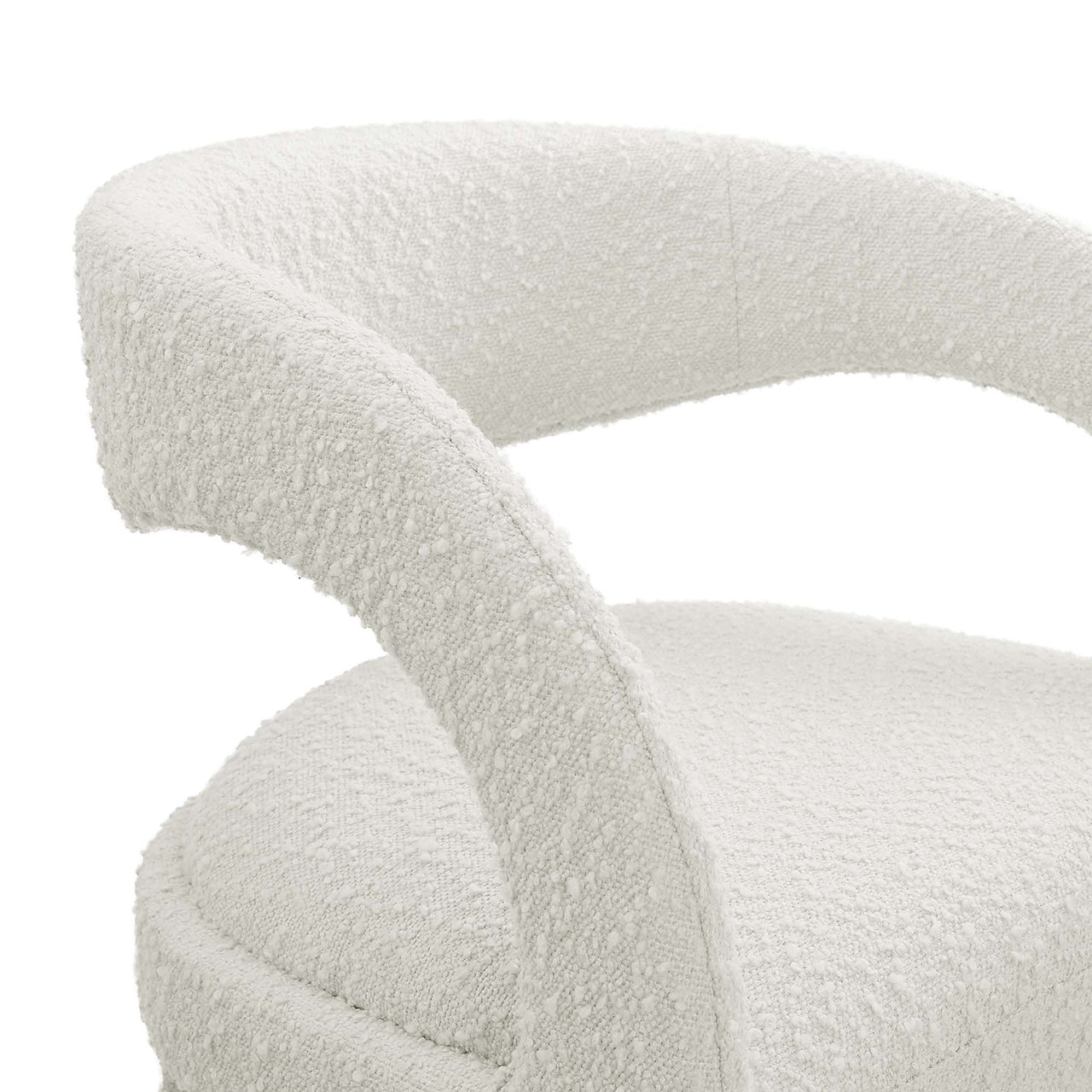 Heron Boucle Bar Stool Set of 2, Ivory