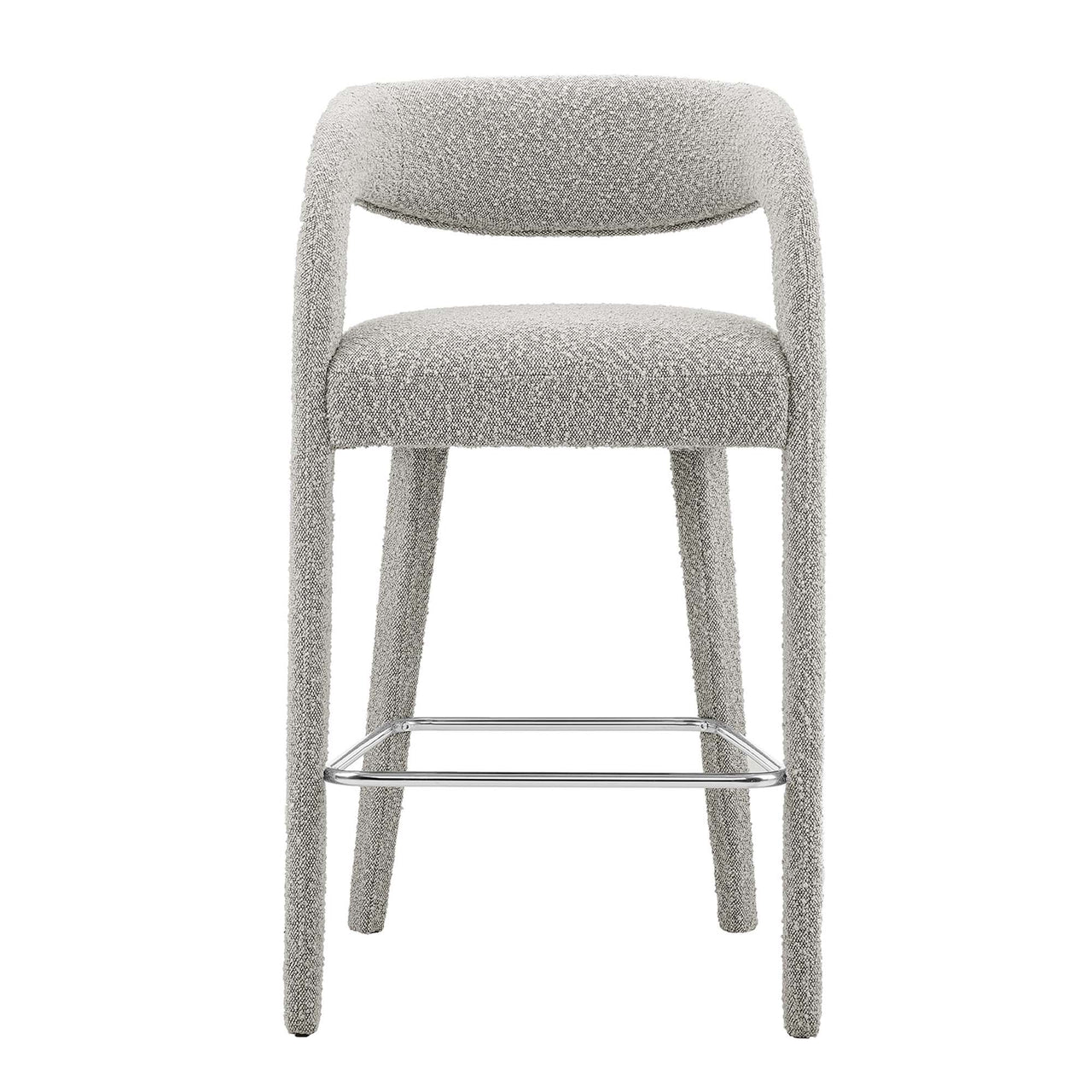 Heron Boucle Bar Stool Set of 2, Taupe