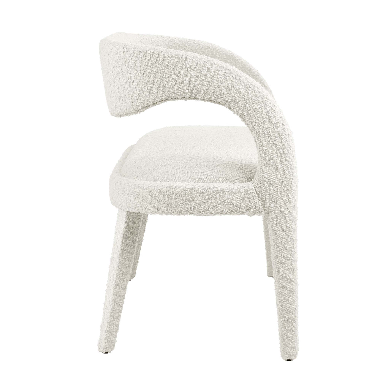 Heron Boucle Bench, Ivory