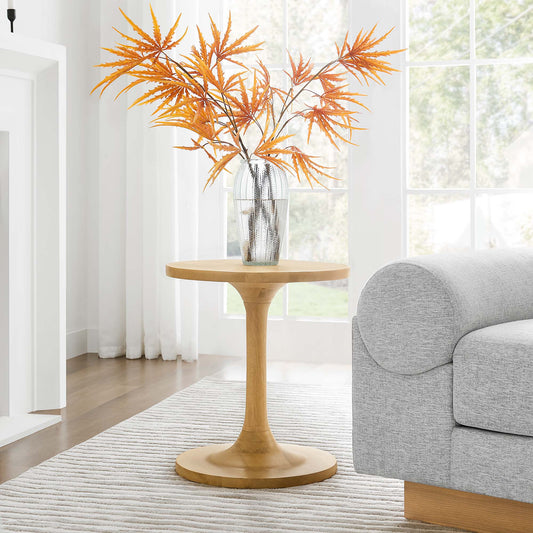 Burst Round Side Table, Oak