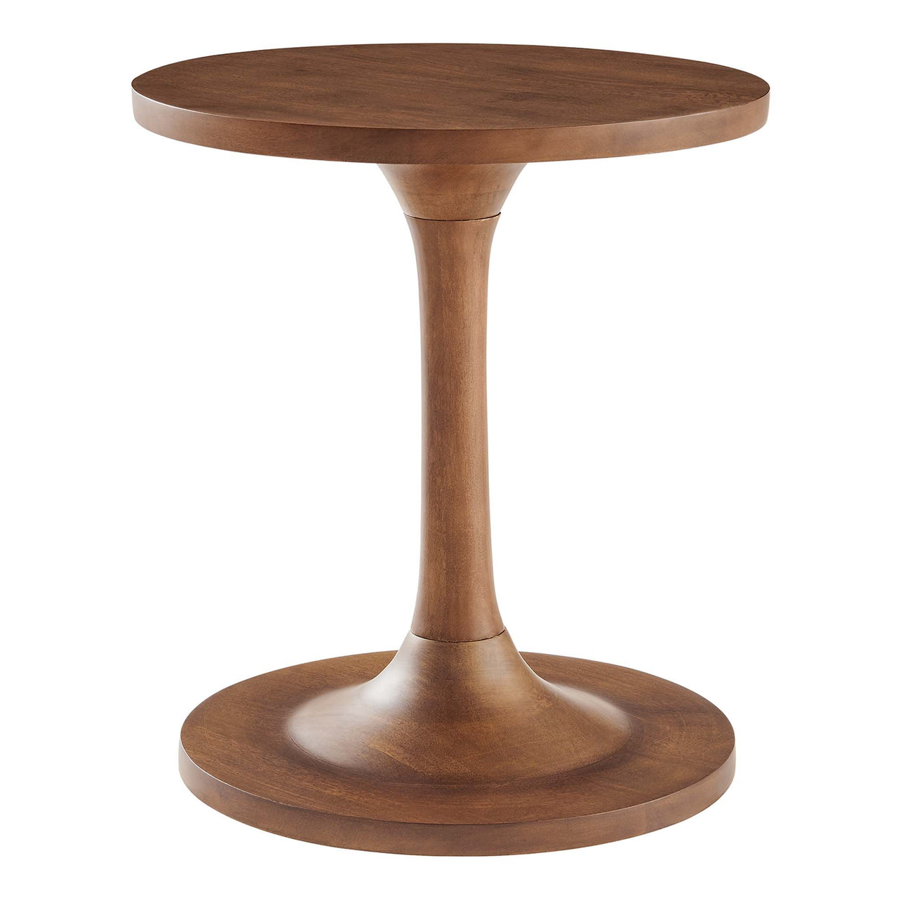 Burst Round Side Table, Walnut