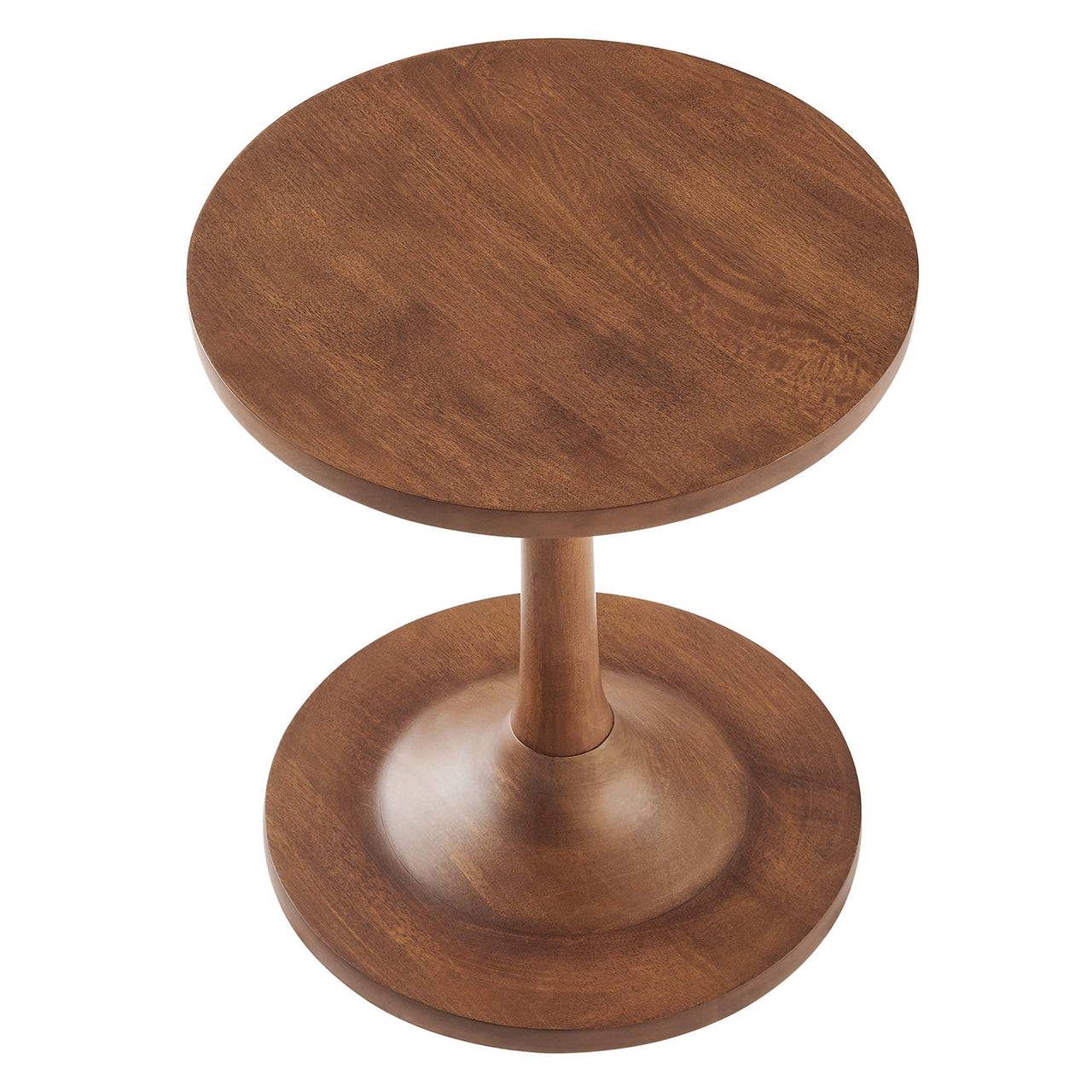 Burst Round Side Table, Walnut