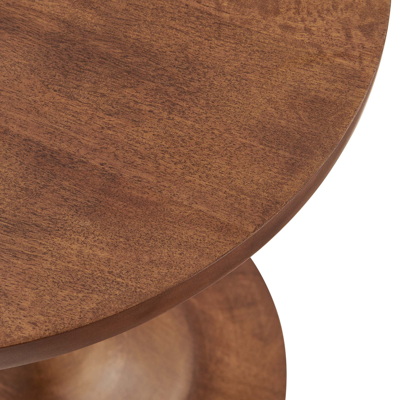 Burst Round Side Table, Walnut