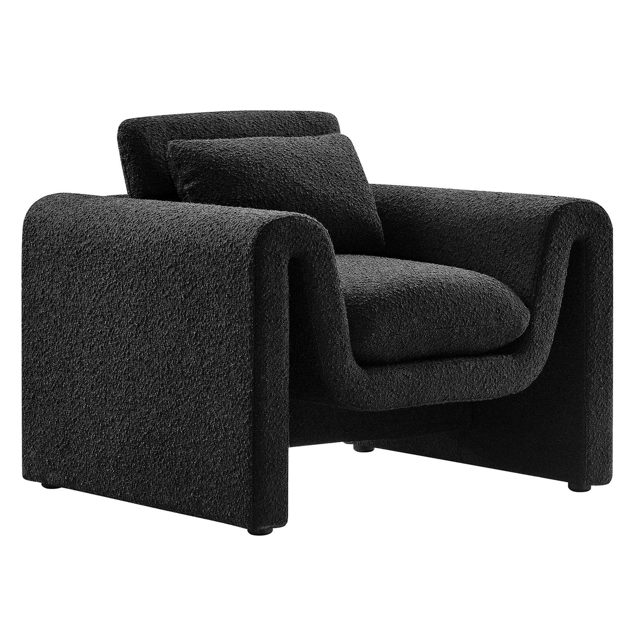 Jorwyn Boucle Accent Chair, Black