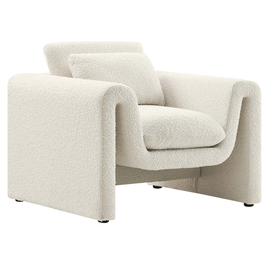 Jorwyn Boucle Accent Chair, Ivory