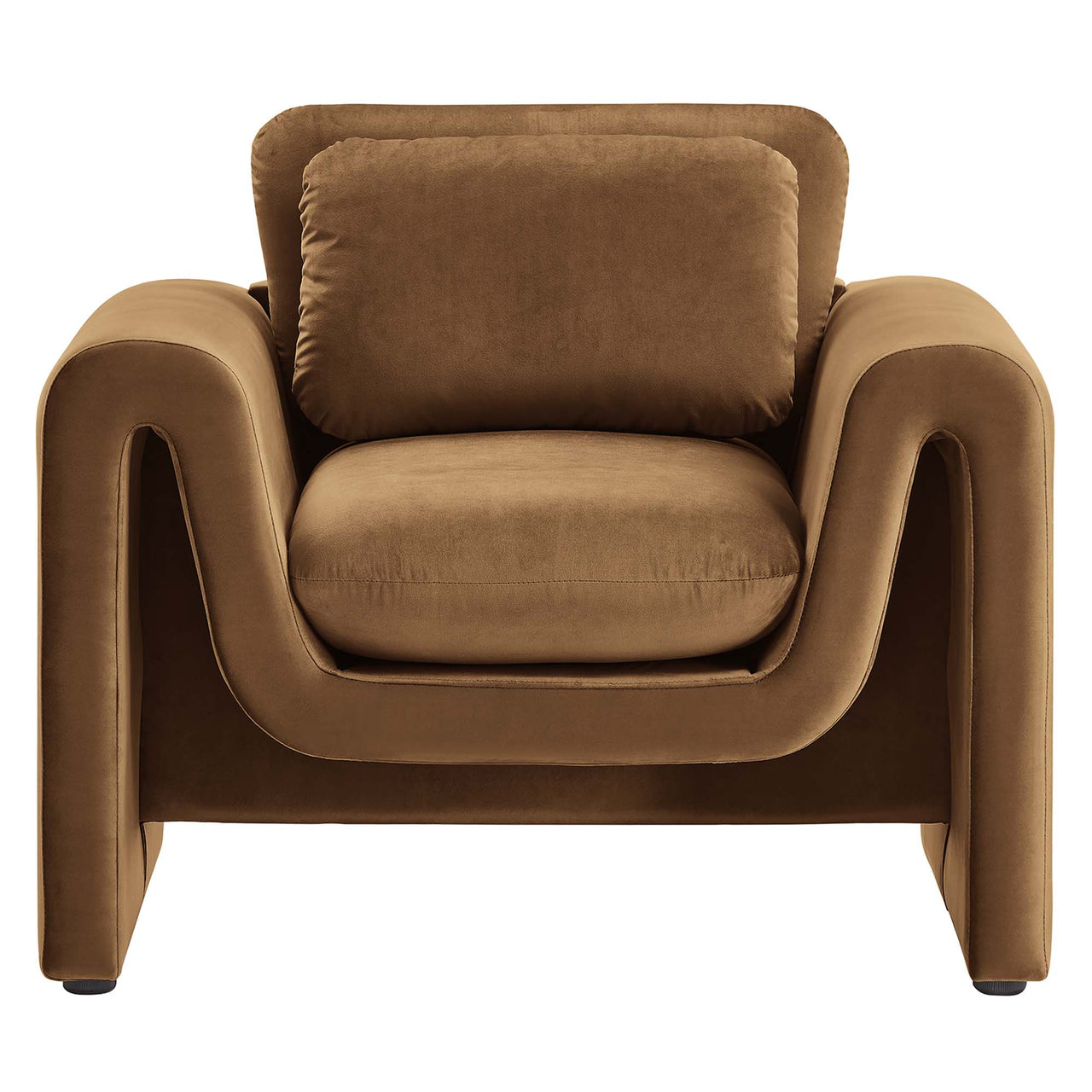 Jorwyn Velvet Accent Chair, Brown
