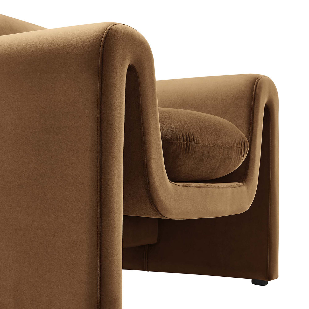 Jorwyn Velvet Accent Chair, Brown