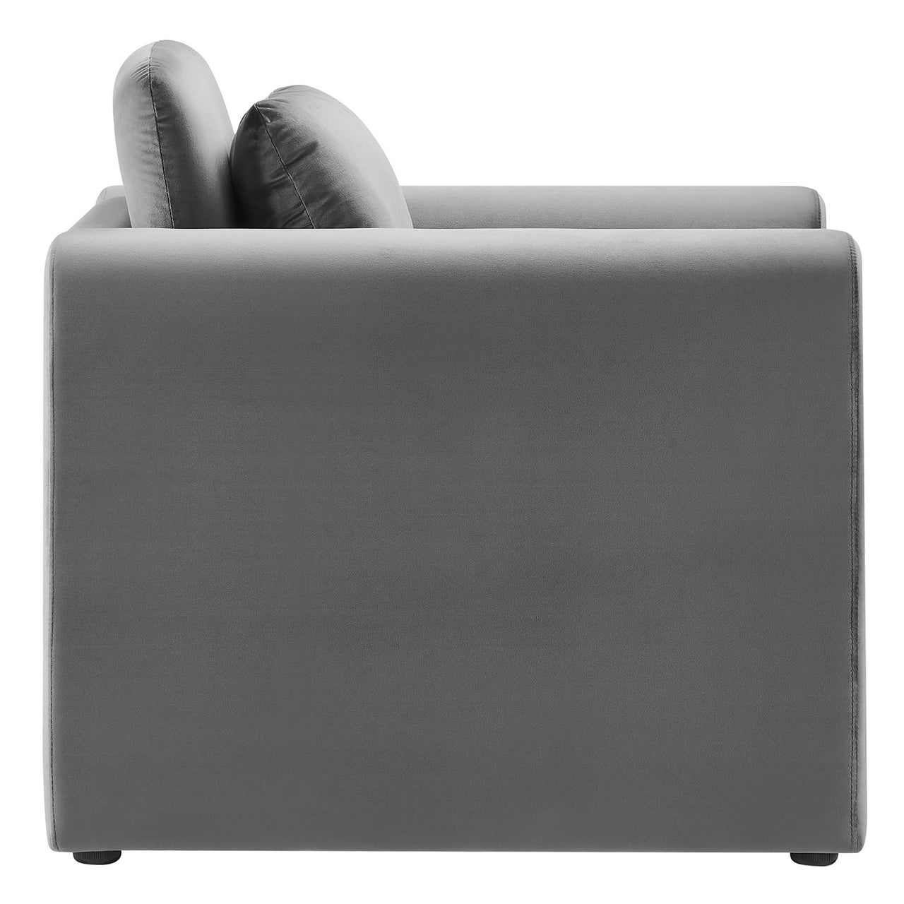 Jorwyn Velvet Accent Chair, Gray