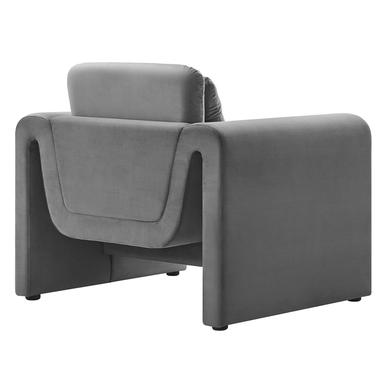 Jorwyn Velvet Accent Chair, Gray