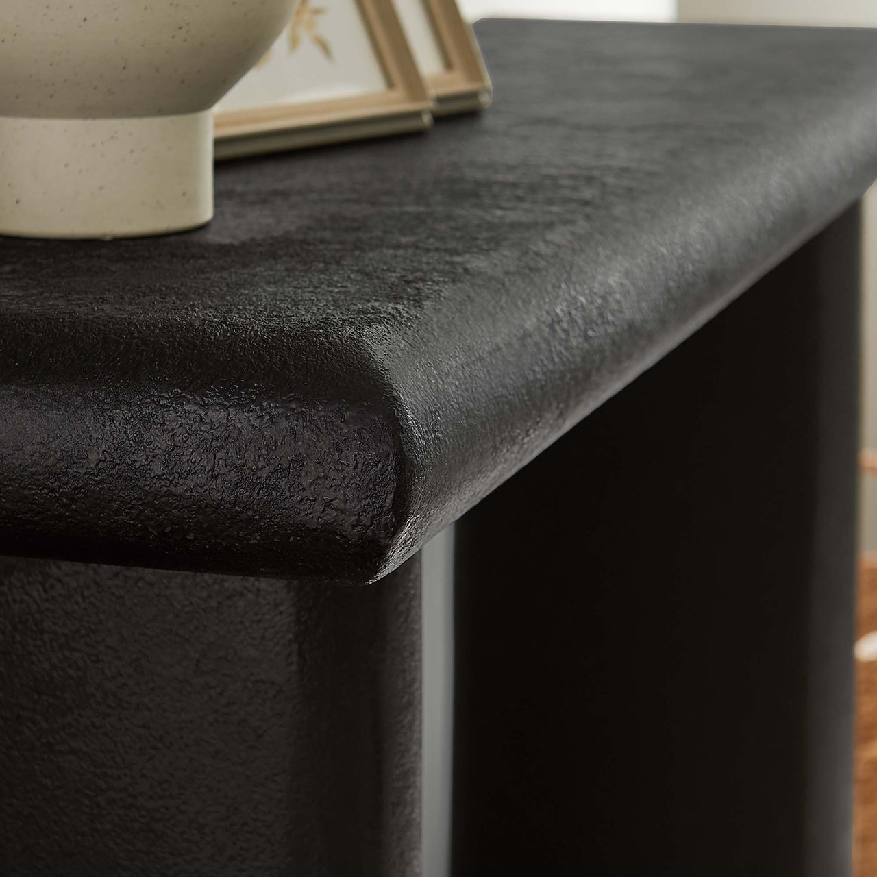 Earthcast Console Table, Black