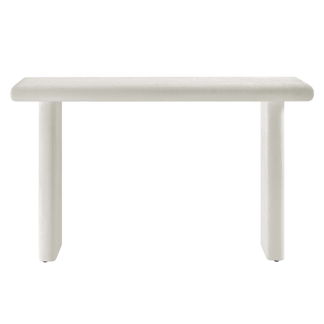Earthcast Console Table, White